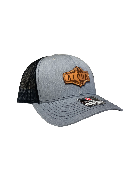 Leather Patch Trucker Hat – Alpha Customs
